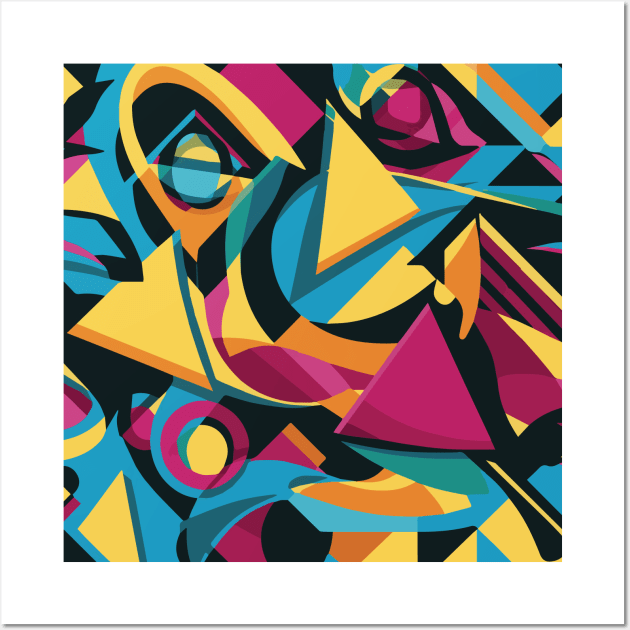 Abstract Geometric Wall Art by Rahelrana